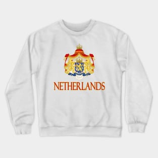 Netherlands - Coat of Arms Design Crewneck Sweatshirt